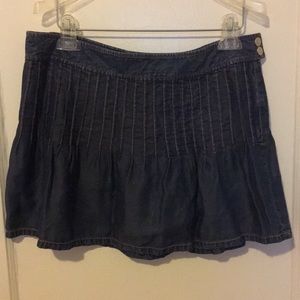 Armani Exchange Denim Colored Mini Skirt